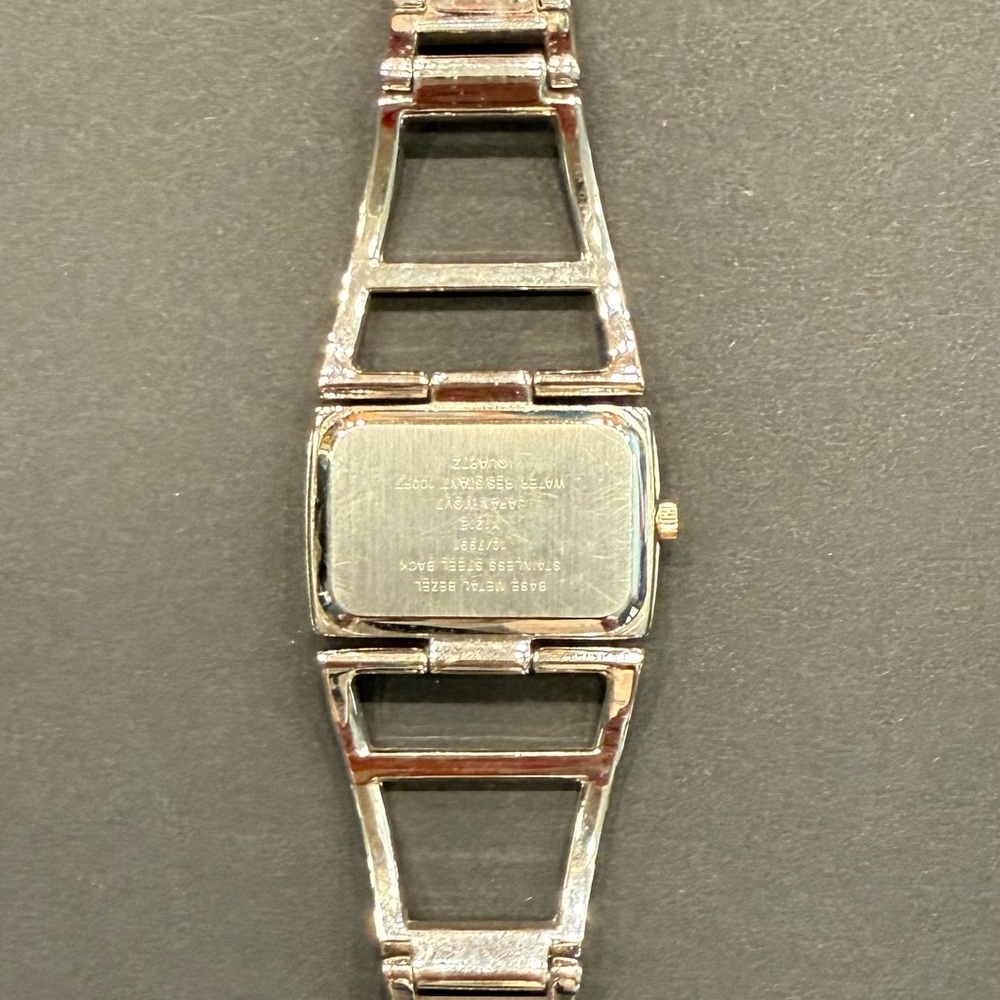 Anne Klein Silver And Gold Rectangular Watch - image 2